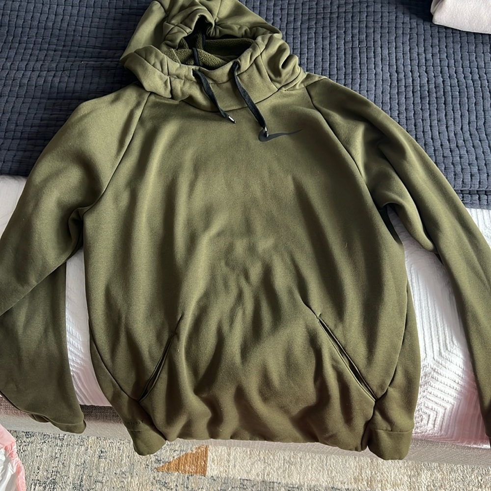 Green Nike Running Hoodie. Size Small